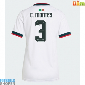 Billiga Mexiko Cesar Montes #3 Bortatröja Dam VM 2026 Kortärmad